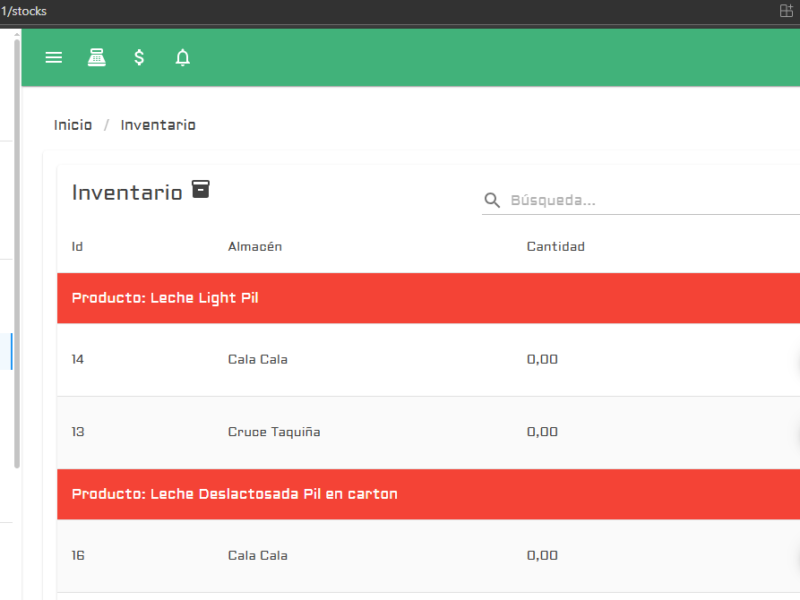 Sistema de inventario APOLO